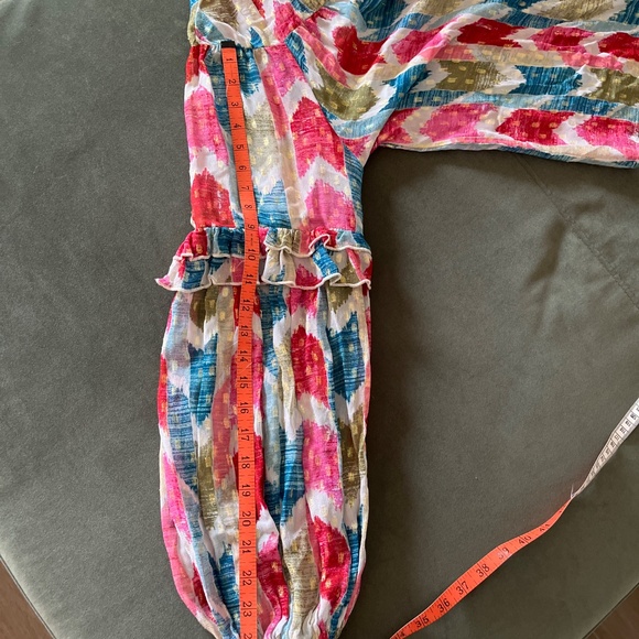 Oliphant multi color metallic boho blouse S-M - Picture 12 of 12